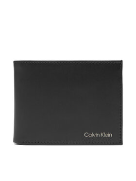 Calvin Klein Calvin Klein Ανδρικό Πορτοφόλι Ck Smooth Billfold W/ Coin Walle LV04D1105G Μαύρο