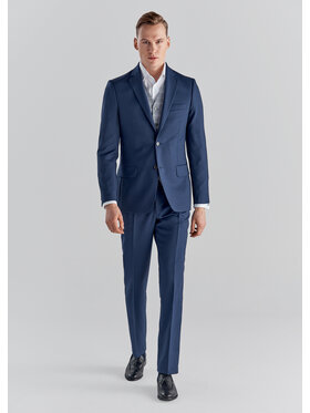 Pako Lorente Pako Lorente Spodnie garniturowe P00WB-6G-314 Niebieski Slim Fit