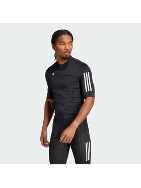 adidas adidas Koszulka rowerowa Tempo 3-Stripes Czarny Fitted Fit
