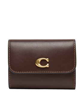 Coach Coach Малък дамски портфейл CZ111 Кафяв