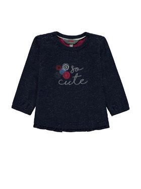 Kanz Kanz Bluzka 1842061-8031 Niebieski Basic Fit