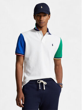 Polo Ralph Lauren Polo Ralph Lauren Тениска с яка и копчета 710934904002 Бял Classic Fit