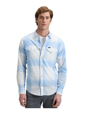 Lee Lee Koszula 112376557 Niebieski Regular Fit