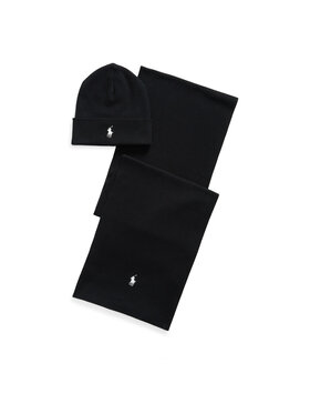 Polo Ralph Lauren Polo Ralph Lauren Komplekti kuuluvad sall ja müts 710B28980002 Must