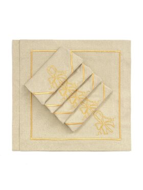 Roseberry Home Roseberry Home Serwetki Candy Cane Goldenline Złoty