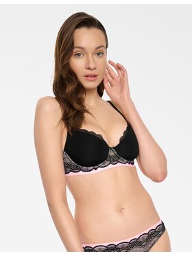 Esotiq Esotiq Biustonosz push-up 39472 Czarny