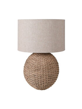 Decoratore Decoratore Lampa Stołowa Orb Rattan Wys.70cm Beżowy