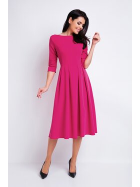 Awama Awama Sukienka codzienna A159 Różowy Basic Fit