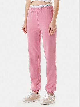 Guess Guess Spodnie dresowe O5RB01 KCO31 Różowy Regular Fit