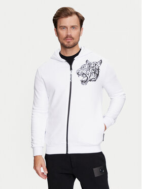 Plein Sport Plein Sport Bluză FADC MJB3407 STE003N Alb Regular Fit