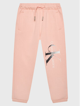 Calvin Klein Jeans Calvin Klein Jeans Teplákové nohavice Gradient Monogram IG0IG01697 Ružová Relaxed Fit