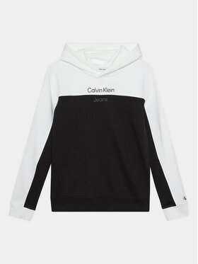 Calvin Klein Jeans Calvin Klein Jeans Mikina Color Block IB0IB01944 Čierna Regular Fit