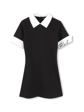 Karl Lagerfeld Kids Karl Lagerfeld Kids Každodenné šaty Z30462 D Čierna Regular Fit