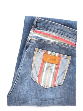 Wrangler Wrangler Jeansy CROPPED FLARE Kolorowy Loose Fit