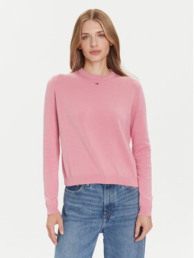 Tommy Jeans Tommy Jeans Sweter Essential DW0DW20159 Różowy Regular Fit