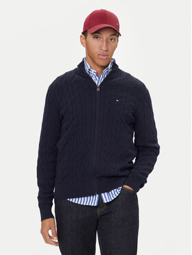 Tommy Hilfiger Tommy Hilfiger Cardigan MW0MW40440 Bleumarin Regular Fit