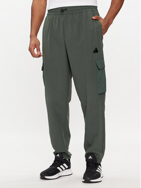 adidas adidas Pantaloni trening City Escape Premium IN3699 Verde Regular Fit