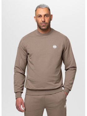 PITBULL PITBULL Bluza SMALL LOGO NUGGET Brązowy Regular Fit