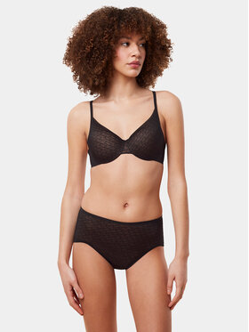 Triumph Triumph Figi klasyczne z wysokim stanem Triumph Signature Sheer Maxi EX 10215936 Czarny