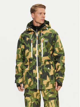 Colourwear Colourwear Slidinėjimo striukė Falk Jacket M 7010290 Žalia Regular Fit