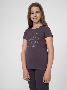 4F 4F Tricou 4FJSS23TTSHF387 Violet Regular Fit