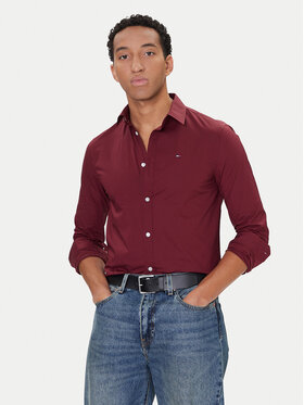 Tommy Jeans Tommy Jeans Srajca Original DM0DM04405 Rdeča Slim Fit