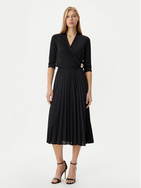 Rinascimento Rinascimento Коктейлна рокля CFC0122980003 Черен Regular Fit