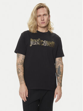 Just Cavalli Just Cavalli T-Shirt 76OAHG15 Schwarz Regular Fit