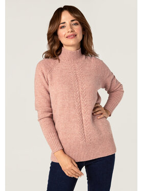 QUIOSQUE QUIOSQUE Sweter 6TP002 Różowy Regular Fit