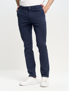 BIG STAR BIG STAR Chinosy erhat_404 Granatowy Chino Fit