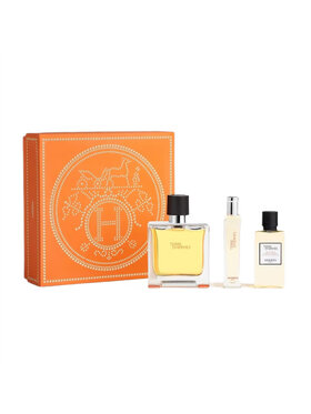 Hermes Hermes Terre D'Hermes zestaw perfumy spray 75ml + perfumy spray 15ml + żel pod prysznic 40ml Zestaw zapachowy