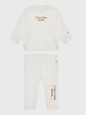 Calvin Klein Jeans Calvin Klein Jeans Komplet bluza i legginsy Hero Logo IN0IN00080 Szary Regular Fit