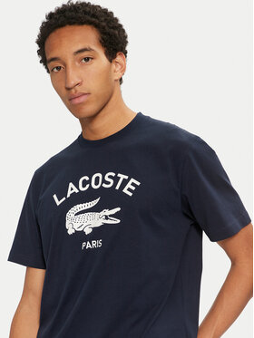 Lacoste Majica TH2733 Mornarsko Modra Classic Fit