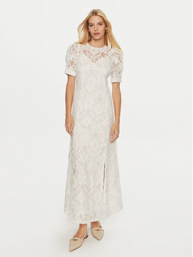 YAS YAS Sukienka koktajlowa Fia 26035637 Écru Regular Fit