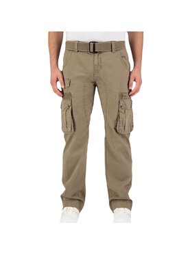 Alpha Industries Alpha Industries Bavlnené nohavice AI.108207-183-30 Béžová Cargo Fit