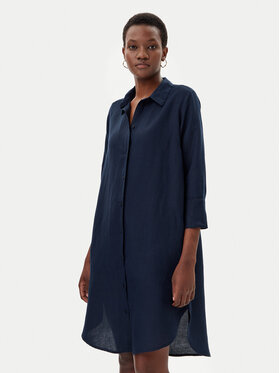 Tom Tailor Tom Tailor Sukienka koszulowa 1045771 Granatowy Relaxed Fit