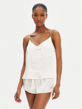 Juicy Couture Juicy Couture Koszulka piżamowa JCLCT125511 Écru Regular Fit