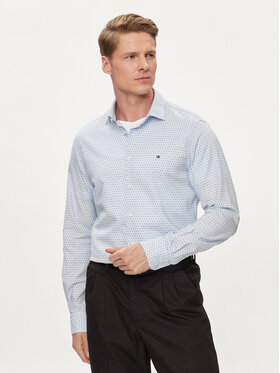 Tommy Hilfiger Tommy Hilfiger Cămașă Circle MW0MW34649 Albastru celest Slim Fit