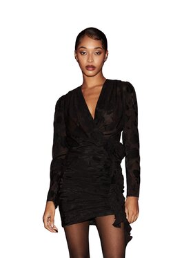 LE PRIVÉ LE PRIVÉ Sukienka koktajlowa AMBER NOIR Czarny Waisted Fit
