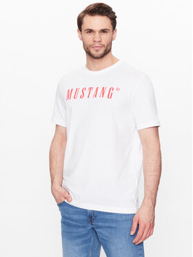 Mustang Mustang T-shirt Alex 1013221 Bianco Regular Fit