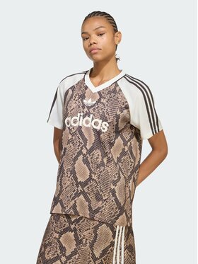 adidas adidas T-Shirt 168127 Beżowy Loose Fit