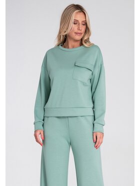 FIGL FIGL Bluza M1202 Zielony Regular Fit