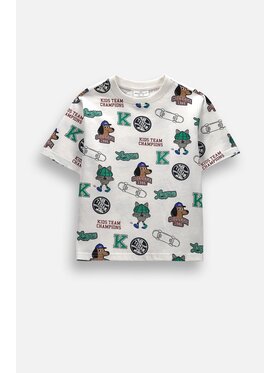 Coccodrillo Coccodrillo T-Shirt ZC6143206ABK-003 Krémová Regular Fit