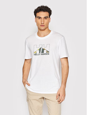 Helly Hansen Helly Hansen T-Shirt Nord Graphic 62978 Weiß Regular Fit