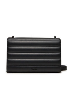 Calvin Klein Calvin Klein Дамска чанта Line Quilt Md Conv Shoulder Bag K60K612117 Черен
