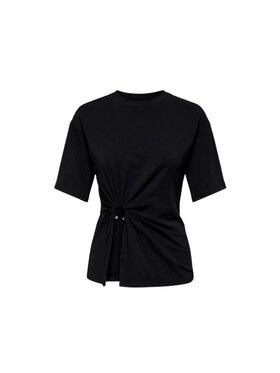 ONLY ONLY T-shirt Maglia onlcleo ss o neck Nero Regular Fit