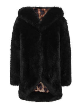 PHILIPP PLEIN PHILIPP PLEIN Futro 20191 Czarny Loose Fit