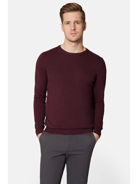 Lancerto Lancerto Sweter Morey SW073223000024 Bordowy Regular Fit