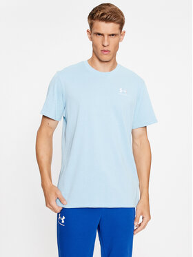 Under Armour Under Armour Tricou Ua M Logo Emb Heavyweight Ss 1373997 Albastru celest Loose Fit