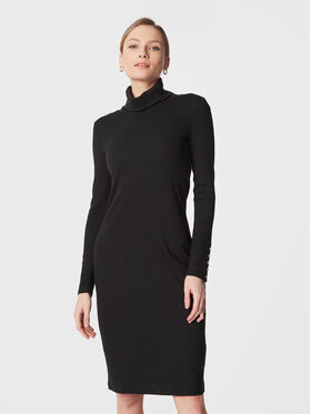 LAUREN RALPH LAUREN LAUREN RALPH LAUREN Strickkleid 250881980 Schwarz Slim Fit